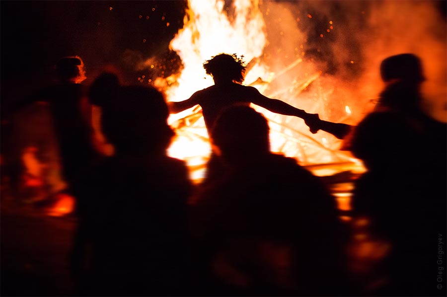 Bonfire on the feast of Ivan Kupala