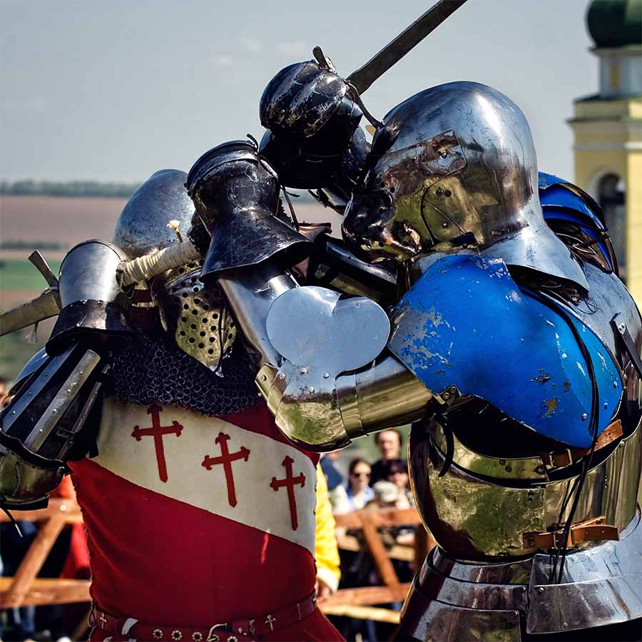 середньовічний турнір лицарі