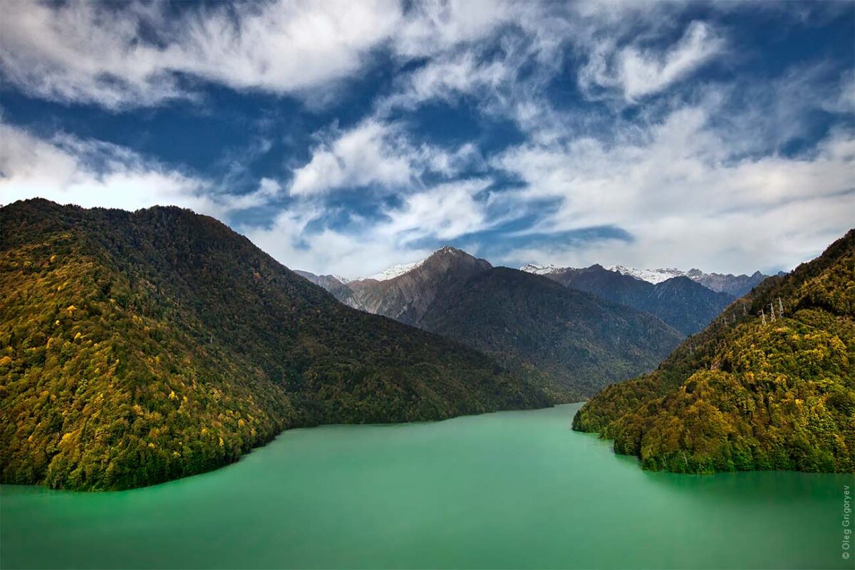 Озеро Жинвали Грузия